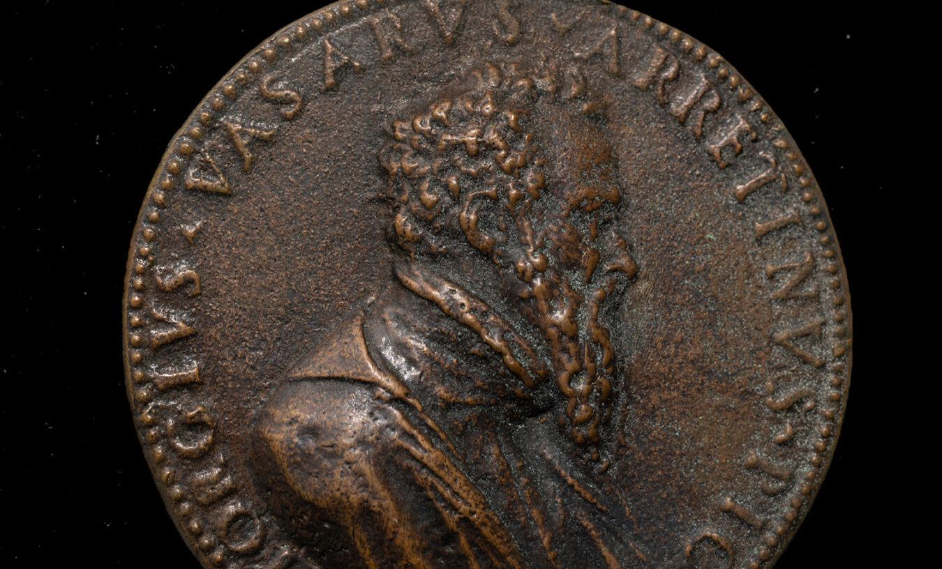 Protagonisti – Giorgio Vasari – testata – medaglia – Bargello inv. 6259 – Tartarelli SNS – 462-7366