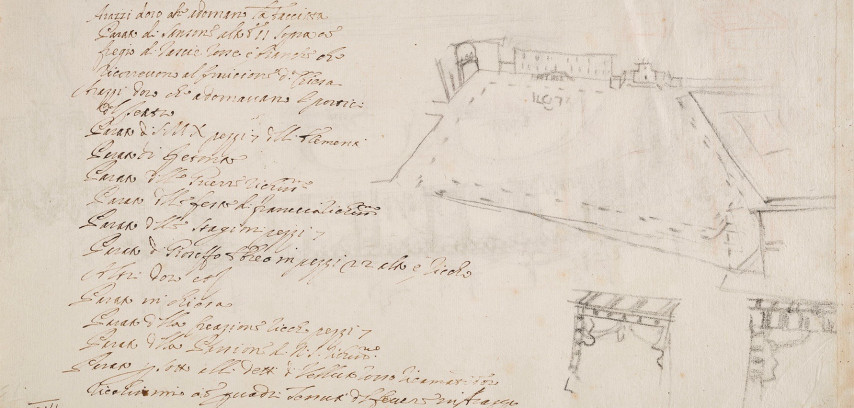 Eventi storici – Reliquie 1683 – disegno 4 – GDSU – n. 5206 A (v)