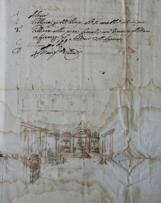 Eventi storici – Reliquie 1683 – disegno 8 – ASPI – OSS, 2356, n. 44 altra 2
