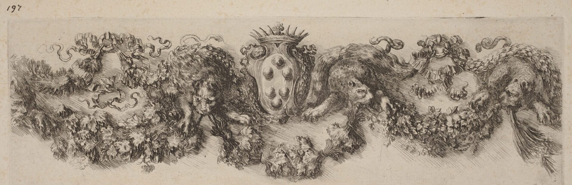 I Medici –  testata – disegno – OA Washington NGA inv. 1957.14.893.a