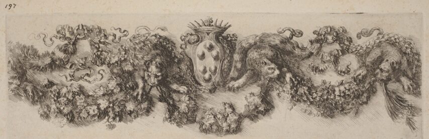 I Medici –  testata – disegno – OA Washington NGA inv. 1957.14.893.a