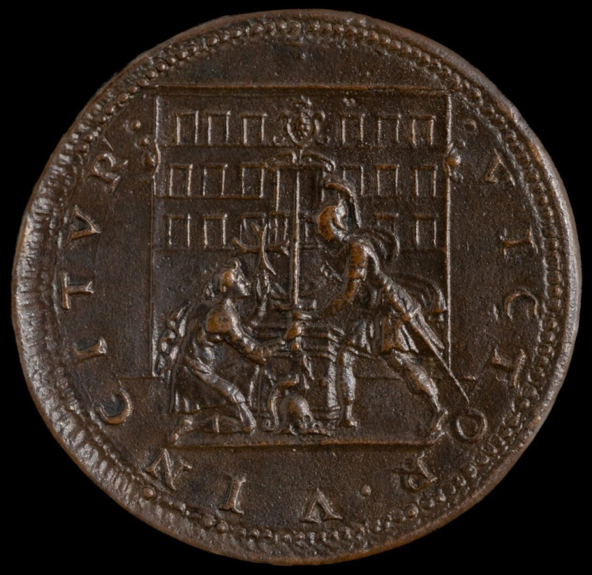 Carovana – facciata – stemmi – foto rovescio medaglia – Bargello – inv. 6369