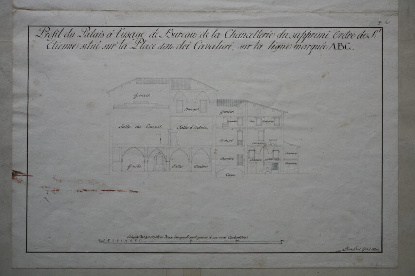 Palazzo dei Dodici – spaccato – Bombicci – ASPi