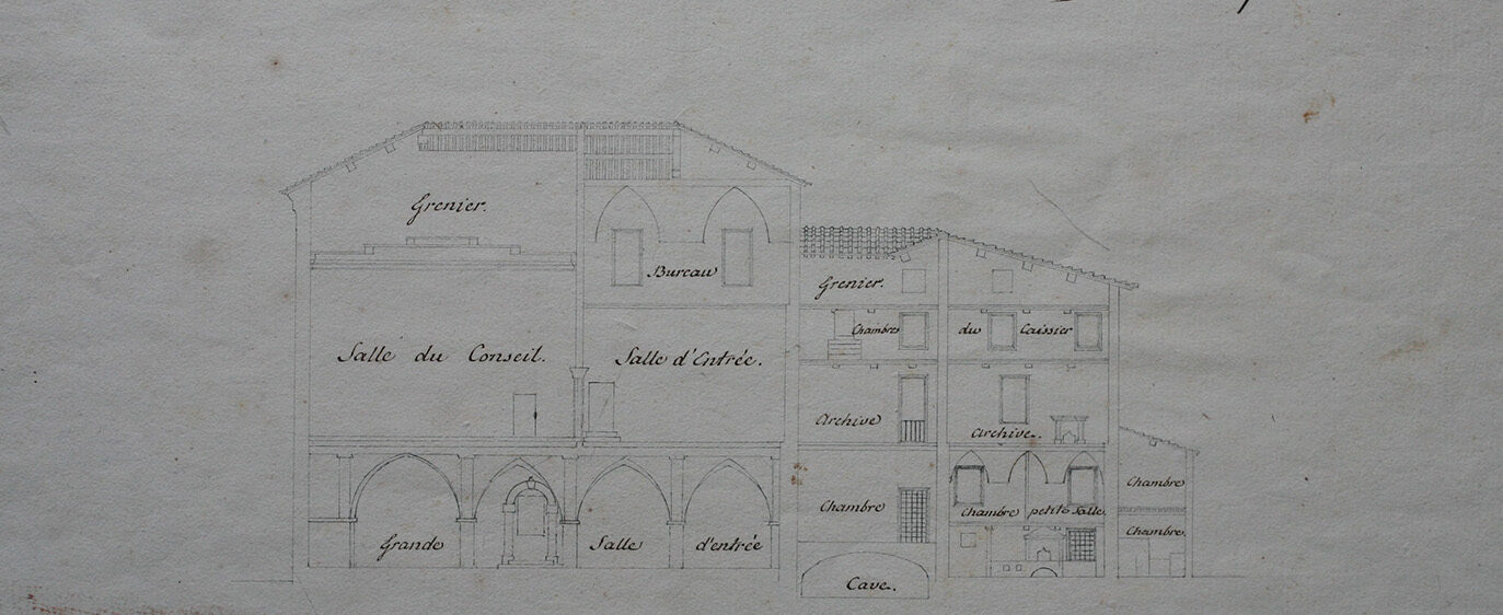 Palazzo dei Dodici – spaccato – part. – Bombicci – ASPi
