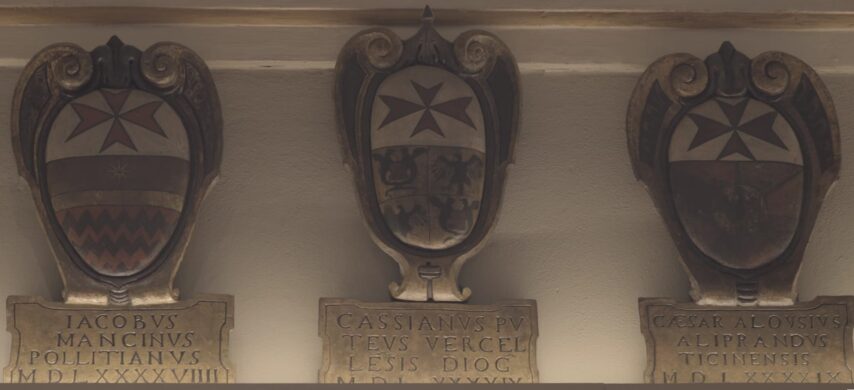 Carovana – Sala stemmi – stemma Cassiano dal Pozzo e altri – PINNA