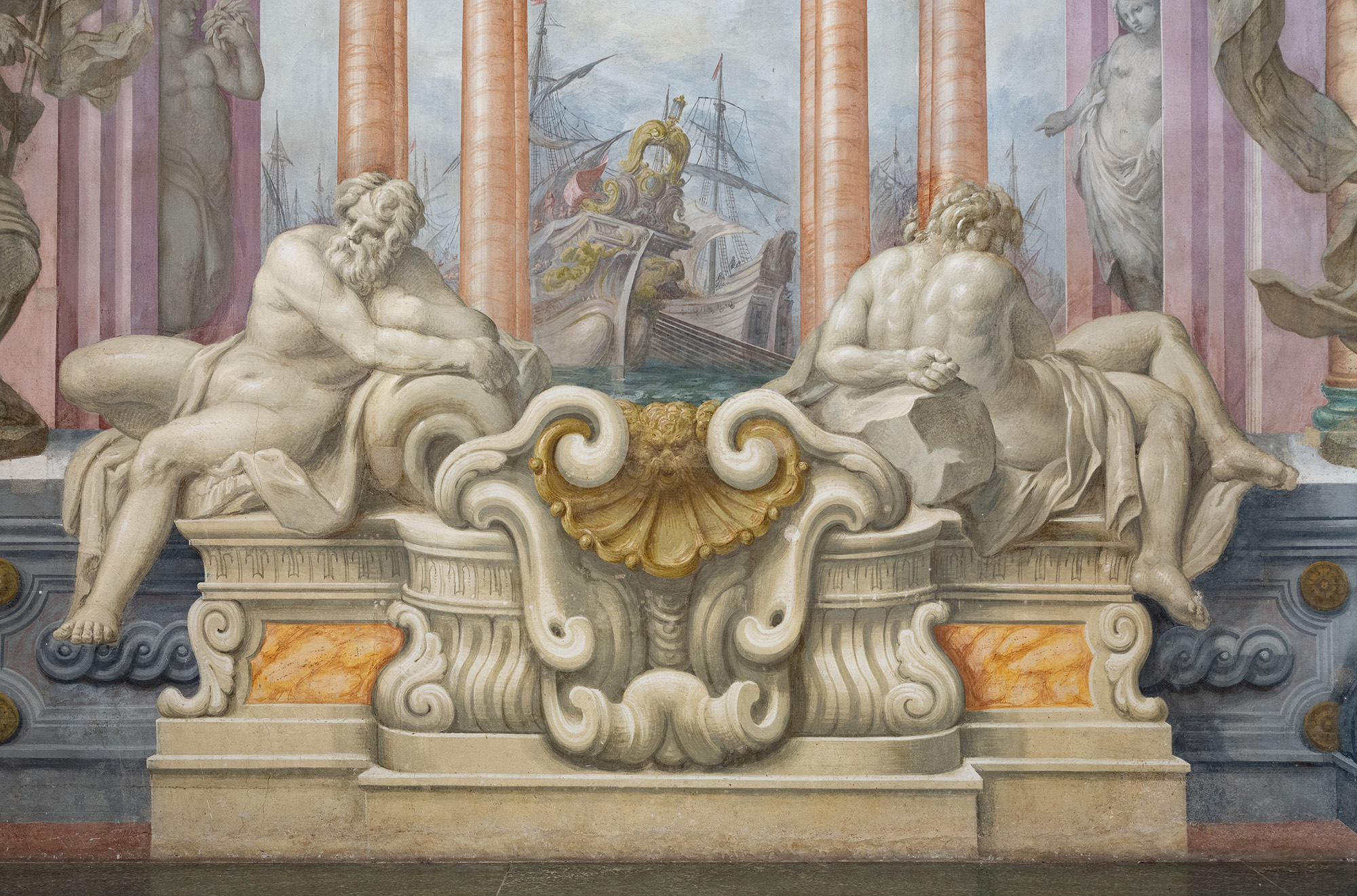 Palazzo Dodici – Sala Udienza – parete maggiore – Arno e Serchio – TARTARELLI – DSC_0277