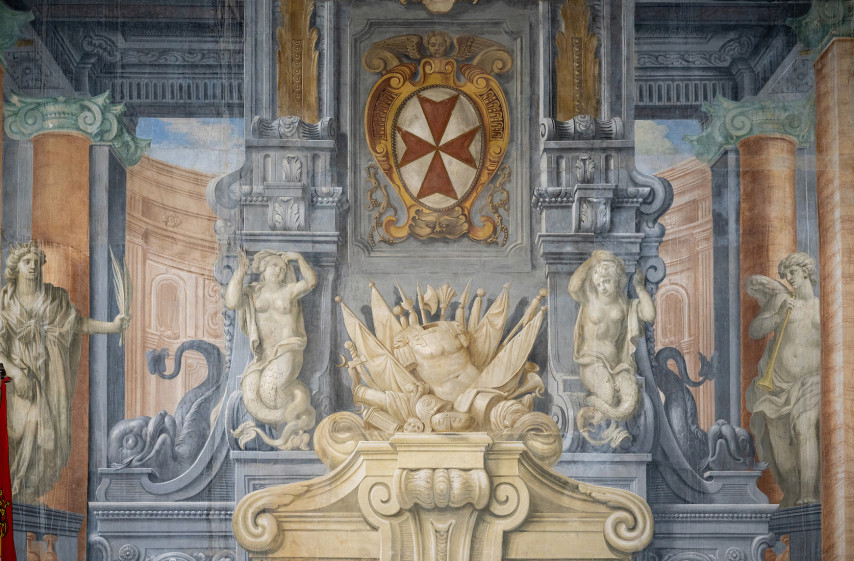 Palazzo Dodici – Sala Udienza – parete fondo – particolare – TARTARELLI – DSC_0290