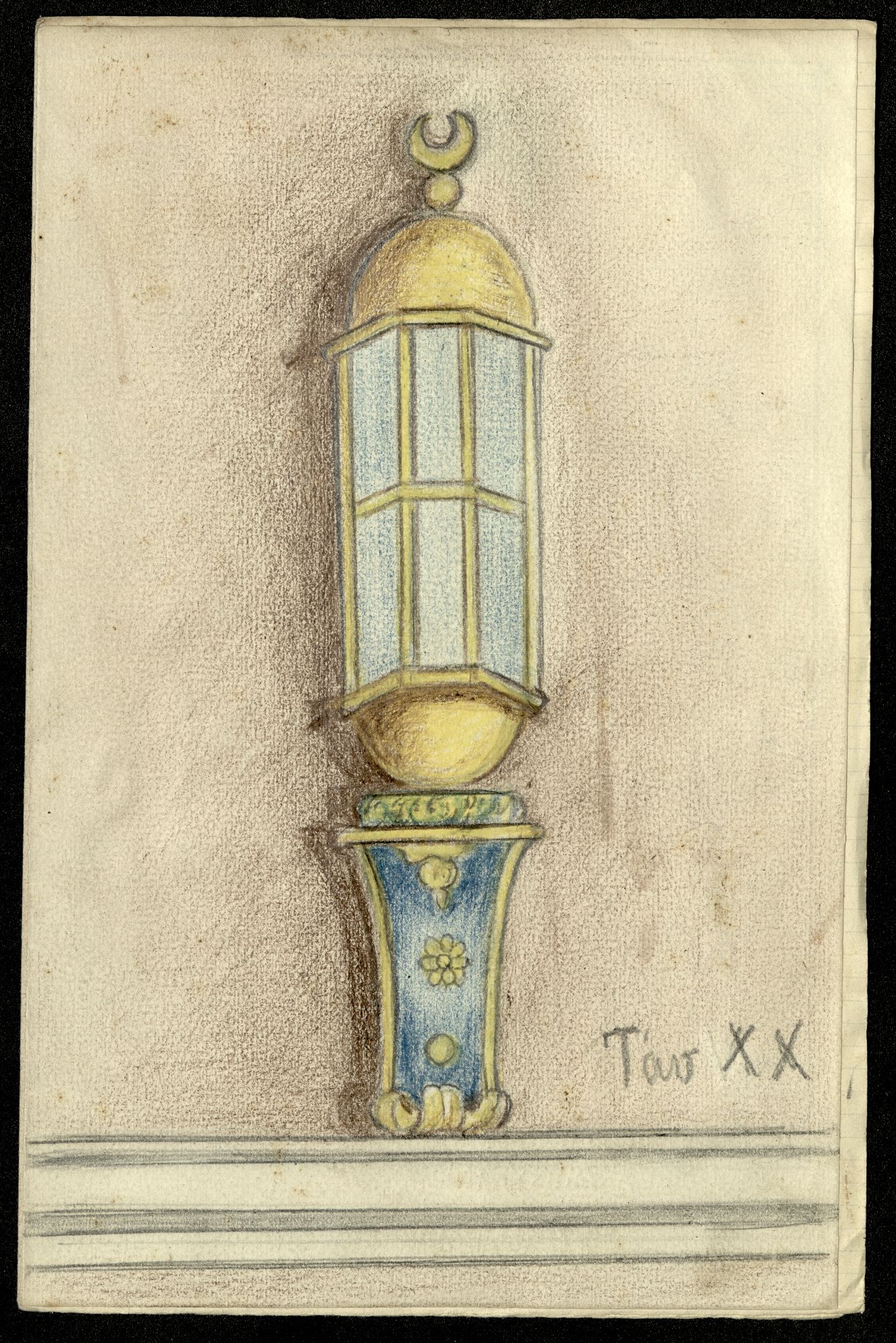 S. Stefano – bandiere – disegno – BUP_Ms1033_039_XX r