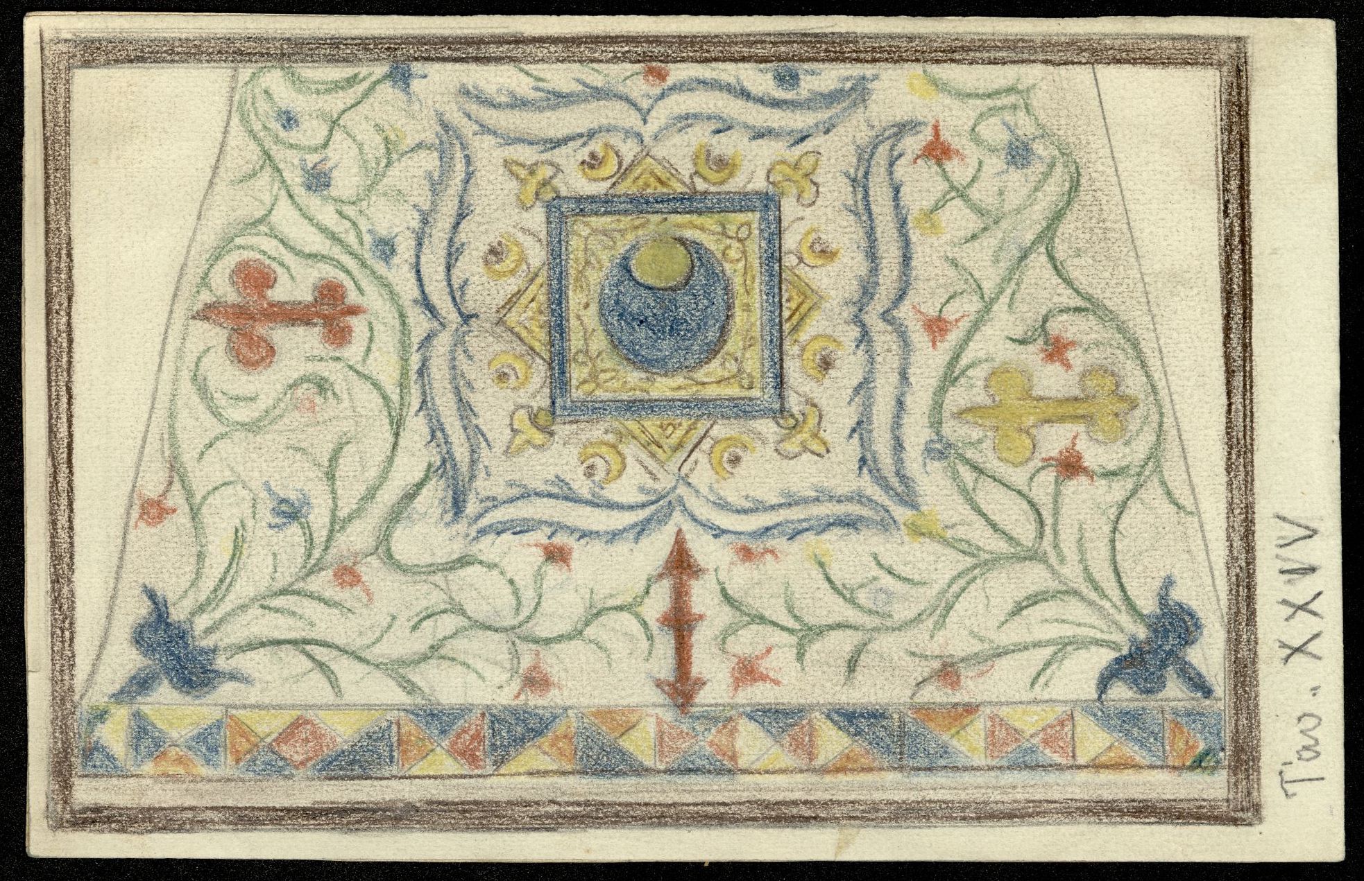 S. Stefano – bandiere – disegno – BUP_Ms1033_051_XXIV r