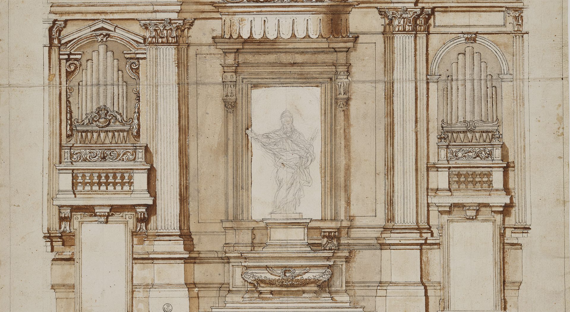 S. Stefano – progetti altare – Ferri – Firenze GDSU 2265A, part. – 673903_particolare