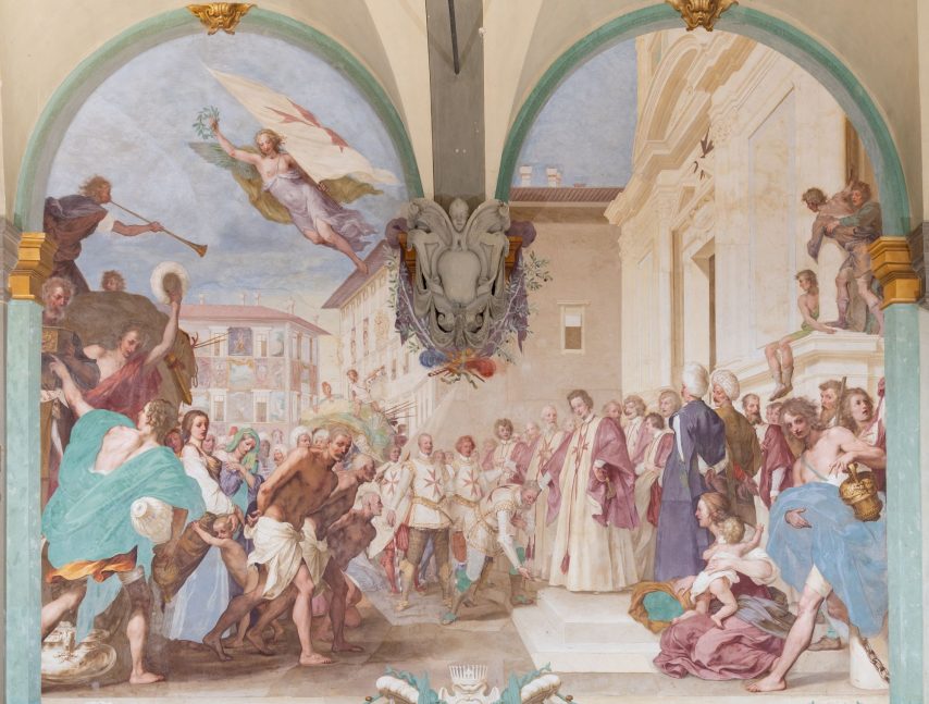 Il granduca Cosimo II accoglie i vincitori della battaglia di Bona