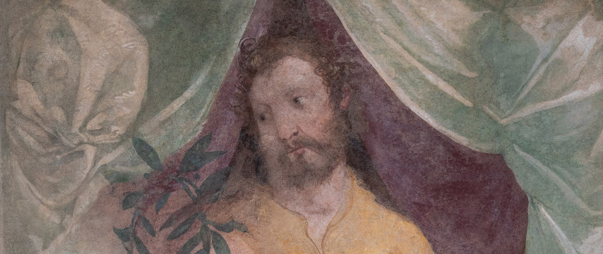 Carovana – interno – affresco figura virile, testata – TARTARELLI