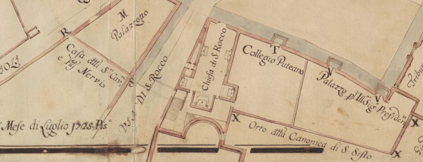 S. Rocco – vicende arch. e funzioni – pianta Rocco – ASFi – Fortezze_Fabbriche_404_part. San Rocco