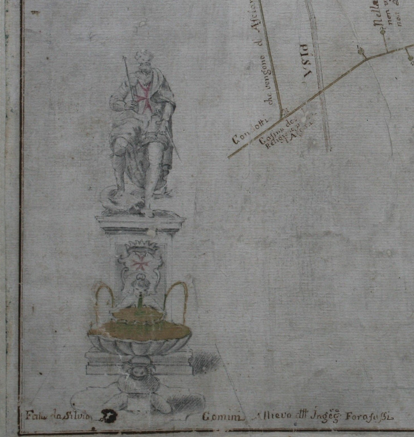 Monumento Cosimo I – tutela e restauri_pianta_condotti – ASPi – 0137 S. Stefano n. 43 a_tutela e restauri