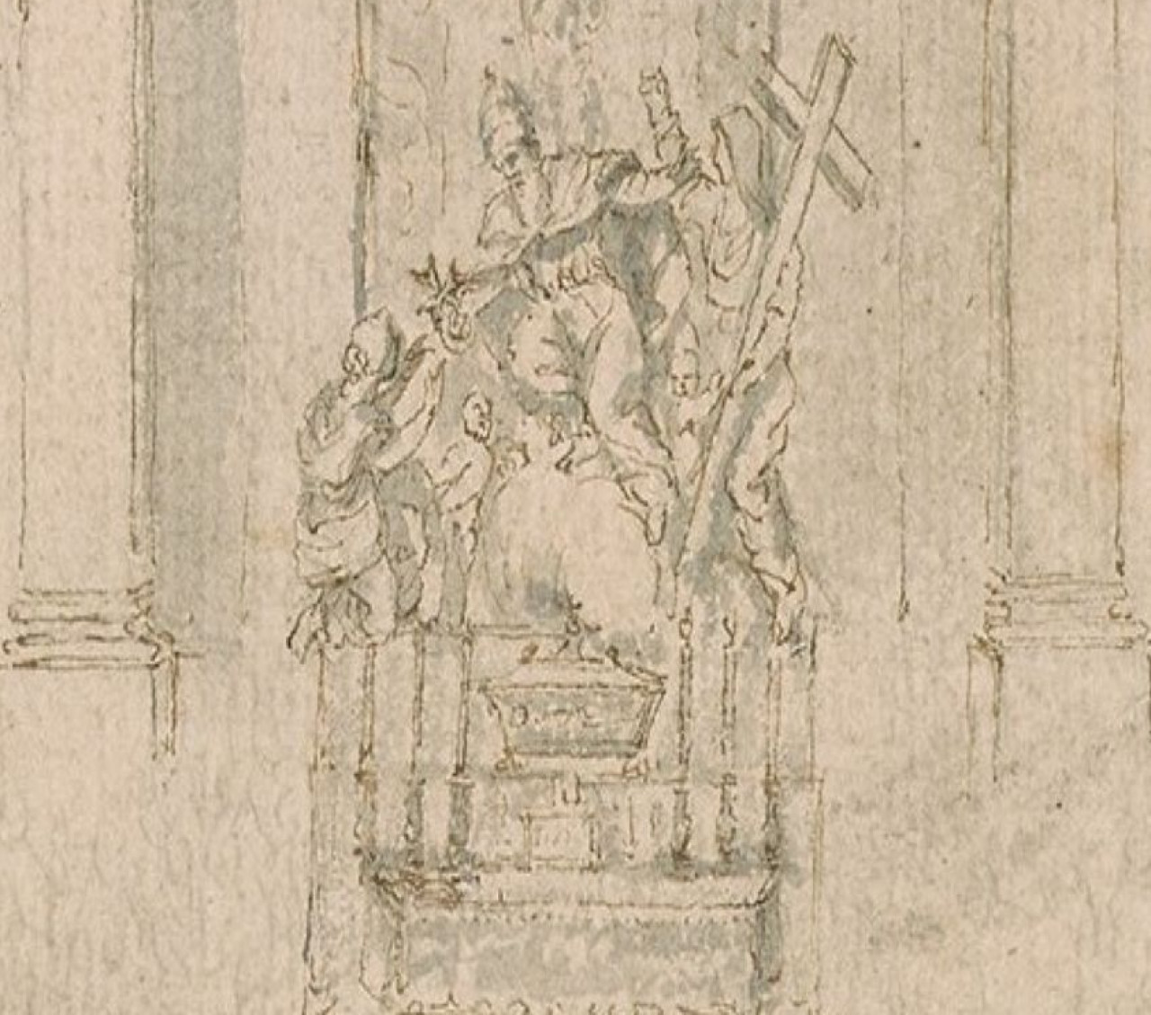 S. Stefano – altare – bozzettone Foggini, disegno – Morgan Library – 140946v_0001_particolare.jpg