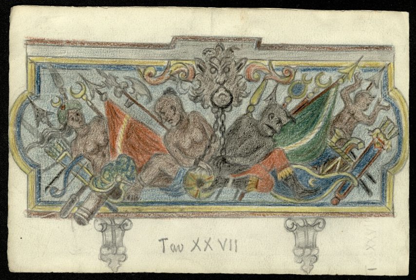 S. Stefano – galee_disegni – BUP – BUP_Ms1033_057_XXVII r