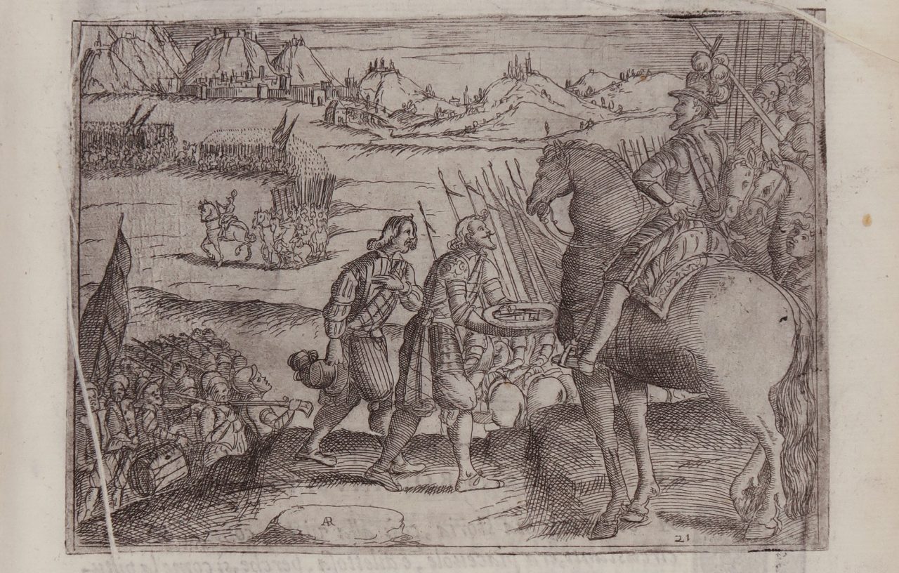 Carovana_Sala Stemmi_Veli_Resa di Montmélian_Giraldi 1610_particolare