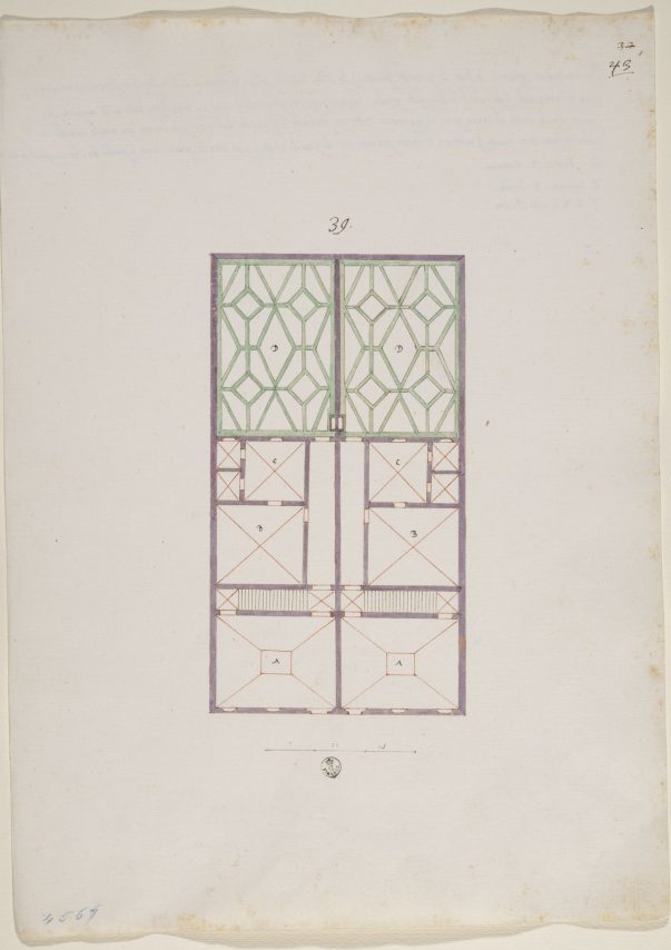 Piazza dei Cavalieri – sviluppo moderno e contemporaneo – case a schiera – GDSU – GDSU_687452_rid.