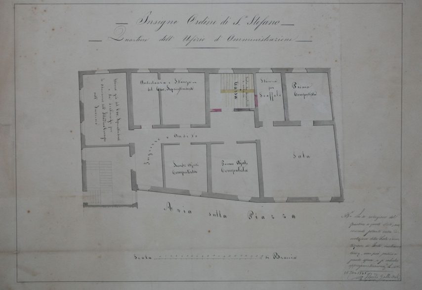 Palazzo Università – fasi costruttive – ASPI – S.S piante 1057 n. 85_ridotta