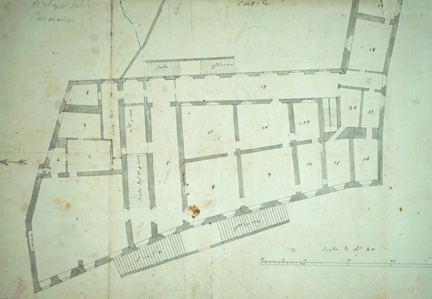 INTERO – ASPi – Pianta Carovana 800_f.940 carta 127 n. 1_piant_rid.